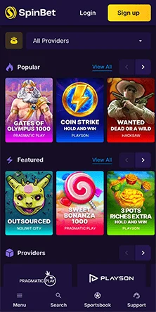 spinbet casino online
