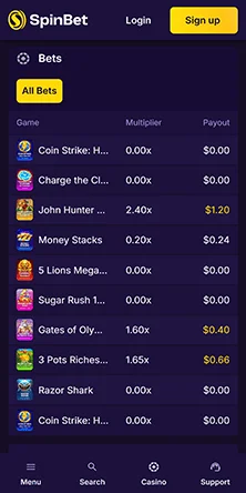 spinbet casino real money