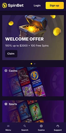 spinbet casino welcome bonus